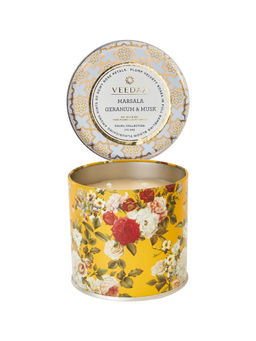 VEEDAA - Marsala Geranium And Musk Mason Tin Scented Candle