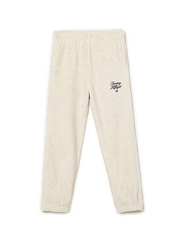 Tommy Hilfiger - Girls Regular-Fit Logo Mid Rise Joggers - Beige