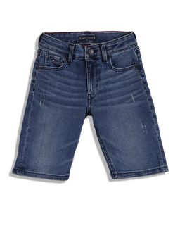 Tommy Hilfiger - Regular Fit Solid Mid-Rise Shorts
