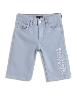 Tommy Hilfiger - Straight Fit Solid Mid-Rise Shorts