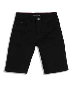 Tommy Hilfiger - Straight Fit Solid Mid-Rise Shorts