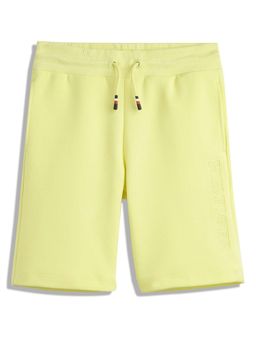 Tommy Hilfiger - Regular Fit Logo Mid-Rise Shorts - Yellow