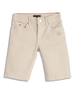 Tommy Hilfiger - Straight Fit Solid Mid-Rise Shorts