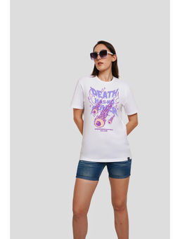 UNDERRATED CLUB - Death Has No Power White Printed T-Shirt