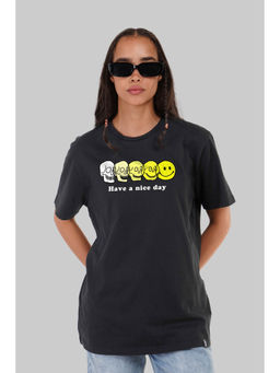 UNDERRATED CLUB - Have A Nice Day Black Boyfriend Fit T-Shirt Women