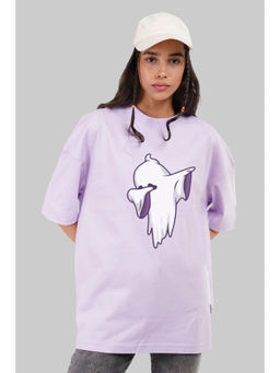 UNDERRATED CLUB - Dab Ghost Lavender Oversized Fit T-Shirt Women