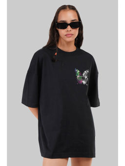 UNDERRATED CLUB - Butterflys Heaven Black Oversized Fit T-Shirt Women