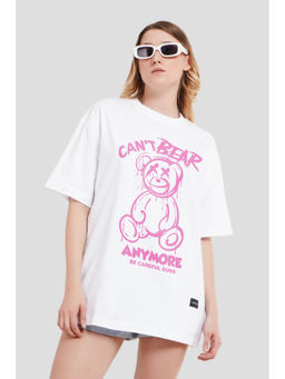 UNDERRATED CLUB - Can Not Bear White Printed T-Shirt