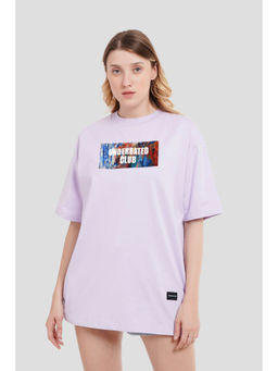 UNDERRATED CLUB - Underrated Essentials Lavender Printed T-Shirt