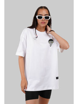 UNDERRATED CLUB - Underrated Rain Day White Oversized Fit T-Shirt Women