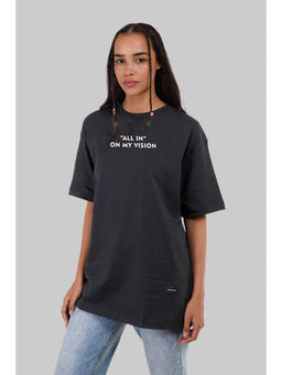 UNDERRATED CLUB - Sacrifice Black Oversized Fit T-Shirt Women
