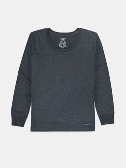 Jockey - KT06 Kids Super Warm Combed Cotton Rich Brushed Thermal Undershirt - Charcoal