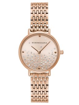 BCBGMAXAZRIA - MAXAZRIA Quartz Cubic Zircona Rose Gold Round Dial Women's Watch - BG50990001