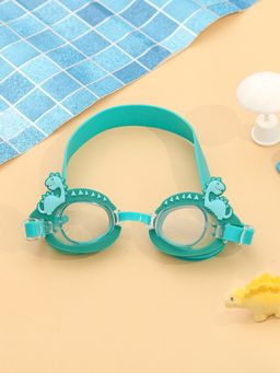 Yellow Bee - Charming Dino-Themed 3D Swimming Goggles with Fun Spike Design for Boys- Green