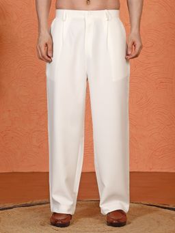 Aham-Vayam - Utsav Ivory Embroidered Kurta with Pant