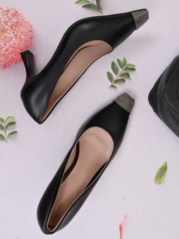 Ronnie Grey - Women Black Solid Pumps