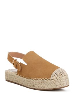 London Rag - Suede Slingback Strap Tan Sandals