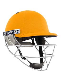 Shrey - Match 2.0 Steel-Yellow Cricket Helmet