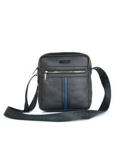 Kenneth Cole - Unisex Crossbody Multi-Pocket Utility Pu Crossbody Sling Bag - Black