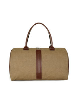 Nautica - Unisex Medium Weekend Carryall Textured Travel Gear Pu Duffle Bag - Beige