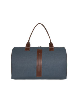 Nautica - Unisex Medium Weekend Carryall Textured Travel Gear Pu Duffle Bag - Navy