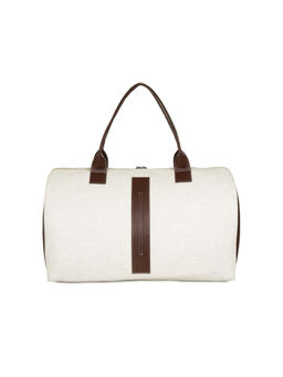 Nautica - Unisex Medium Weekend Carryall Textured Travel Gear Pu Duffle Bag - White