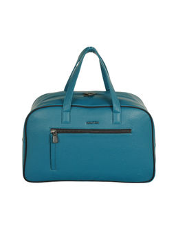 Nautica - Unisex 28L Pu Vegan Leather Overnight Travel Duffle Bag - Blue
