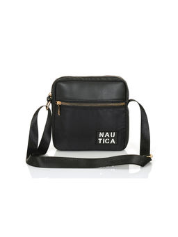 Nautica - Unisex Small Lightweight Travel Polyester Sling Bag - Black