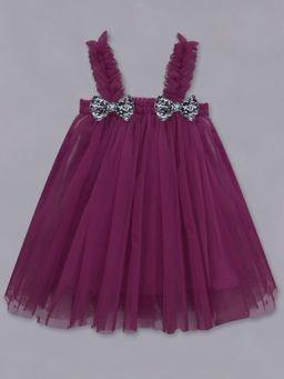 A.T.U.N. - Girls Wine Solid A-Line Dress