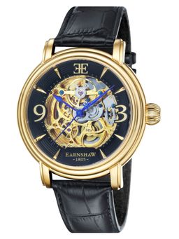 Earnshaw - Longcase Automatic Skeleton Black Round Dial Mens Watch - ES-8011-03