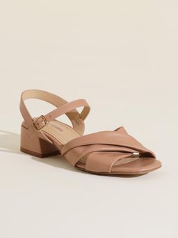 Peach Flores - Womens Nude Istar Leather Heels