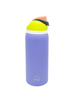 House of Quirk - Sippease Insulated Stainless Steel Water Bottle with Straw 950ML (Purple)