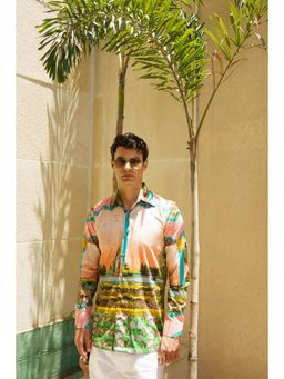 Loudless - Serene Printed Multi-Color Shirt