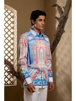 Loudless - Blue Panther Printed Shirt