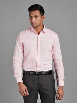 Reid & Taylor - Mens Wear Pink Solid Shirt