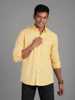 Reid & Taylor - Mens Wear Mustard Solid Shirt