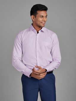 Reid & Taylor - Mens Wear Purple Solid Shirt