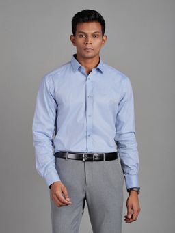 Reid & Taylor - Mens Wear Blue Solid Shirt