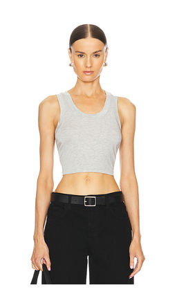 Norma Kamali - Cropped Racer Tee