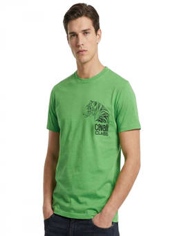 Cavalli Class - Green Logo Print T-Shirt