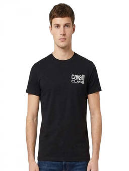 Cavalli Class - Black Logo Print T-Shirt