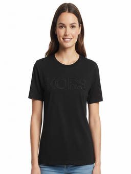 Michael Kors - Black Sequined Logo T-Shirt