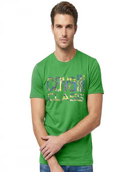 Cavalli Class - Green Logo Print T-Shirt