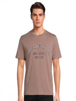 Michael Kors - Taupe Graphic Logo T-Shirt