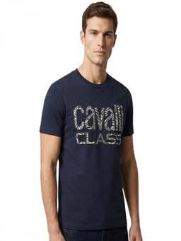 Cavalli Class - Navy Blue Crewneck Logo T-Shirt