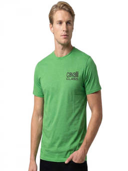 Cavalli Class - Green Logo Print T-Shirt (2XL)