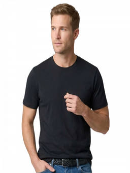 J.Crew - Black Cotton Solid T-Shirt