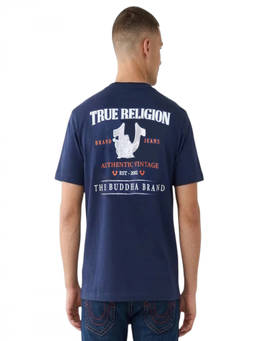True Religion - Navy Blue Printed T-Shirt