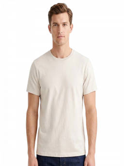J.Crew - Beige Cotton Solid T-Shirt