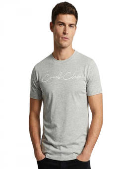 Cavalli Class - Light Grey Crewneck Logo T-Shirt